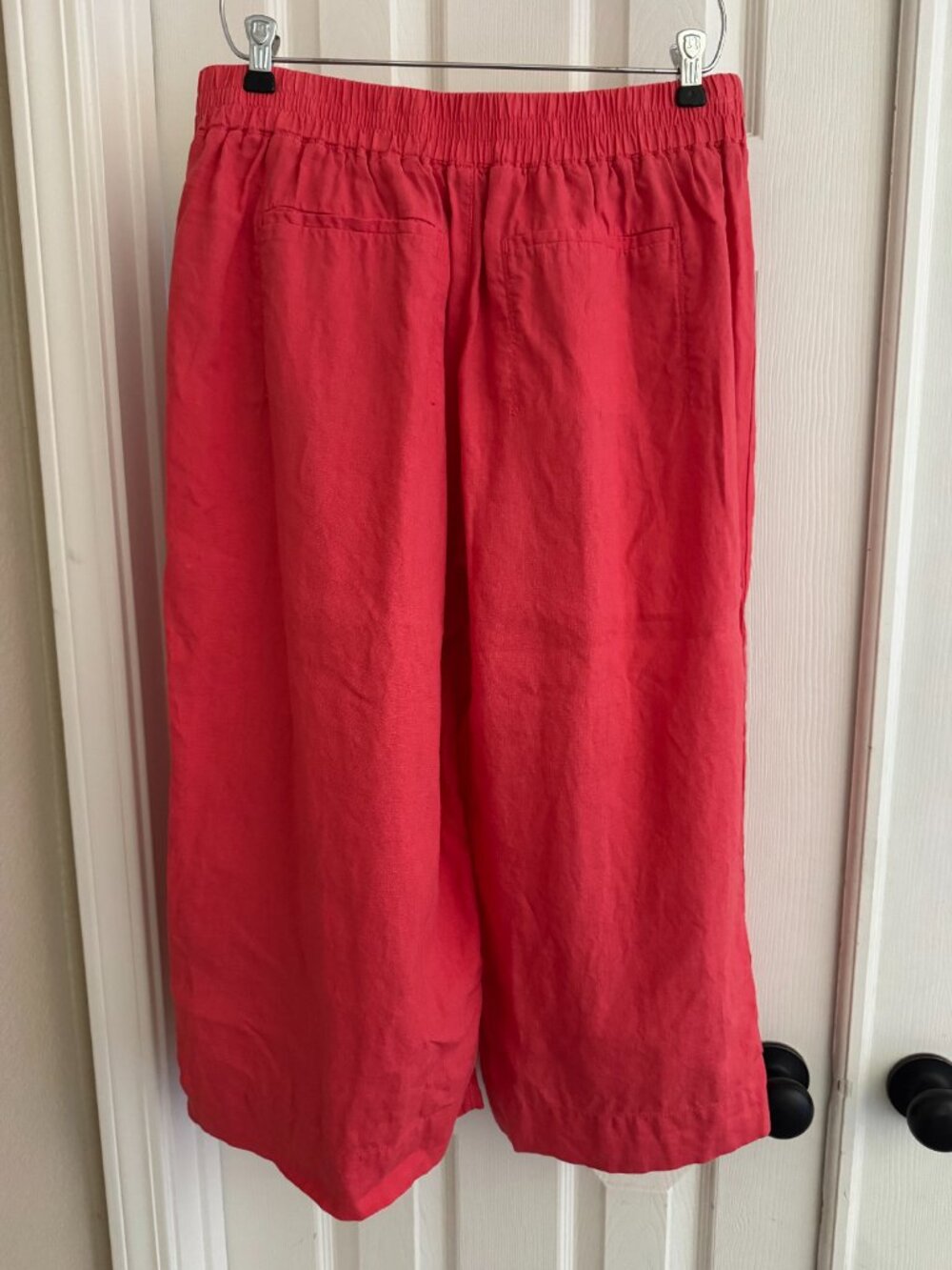 Athleta Playa Wide Leg Linen Crop Pants Size 10 P - Picture 2 of 2